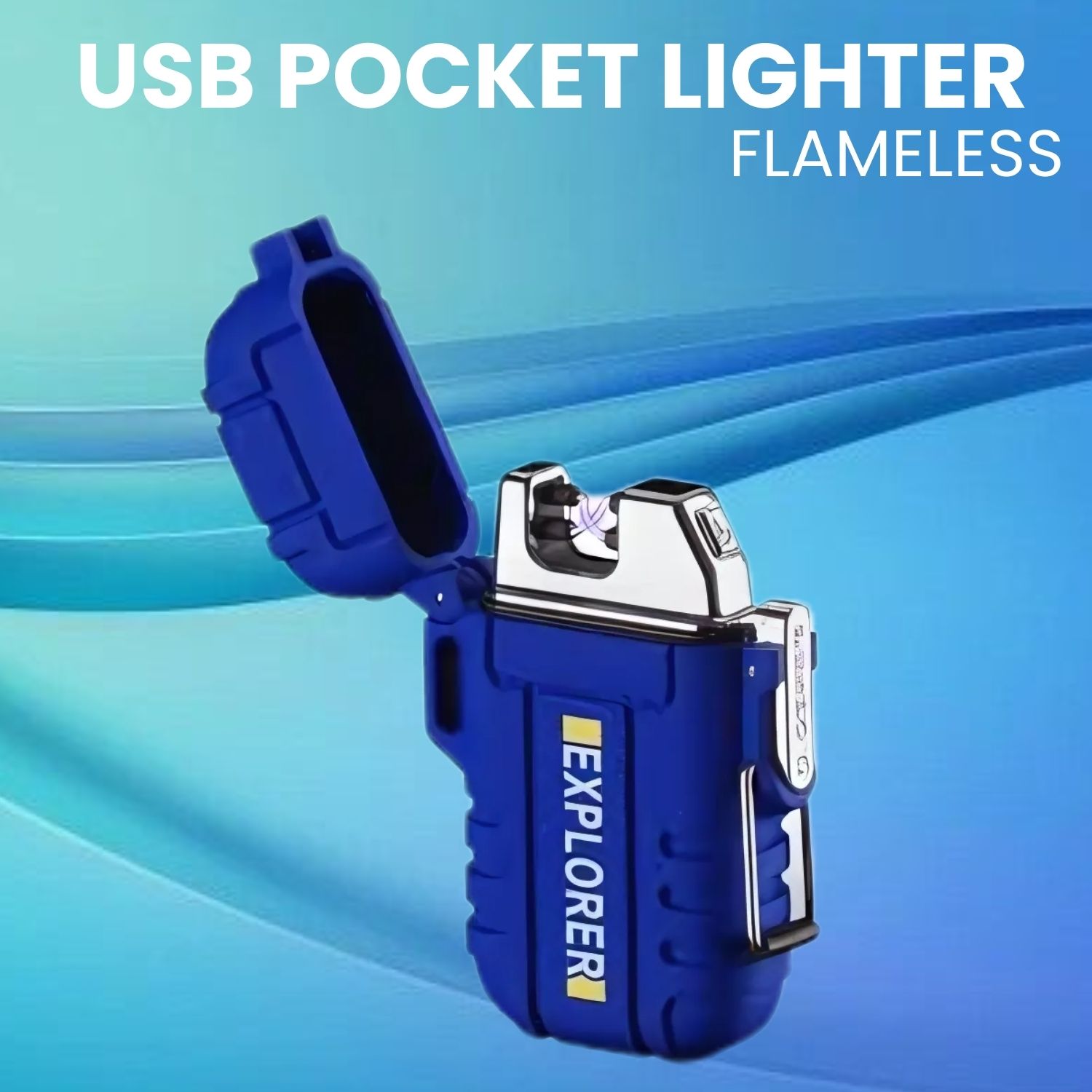 sacro Explorer USB (Cigaratte Lighter)Windproof Flameless ARC Rechargeable LighterW346 Explorer USB (Cigaratte Lighter)Windproof Flameless ARC Rechargeable LighterW346 Pocket Lighter-picture-41