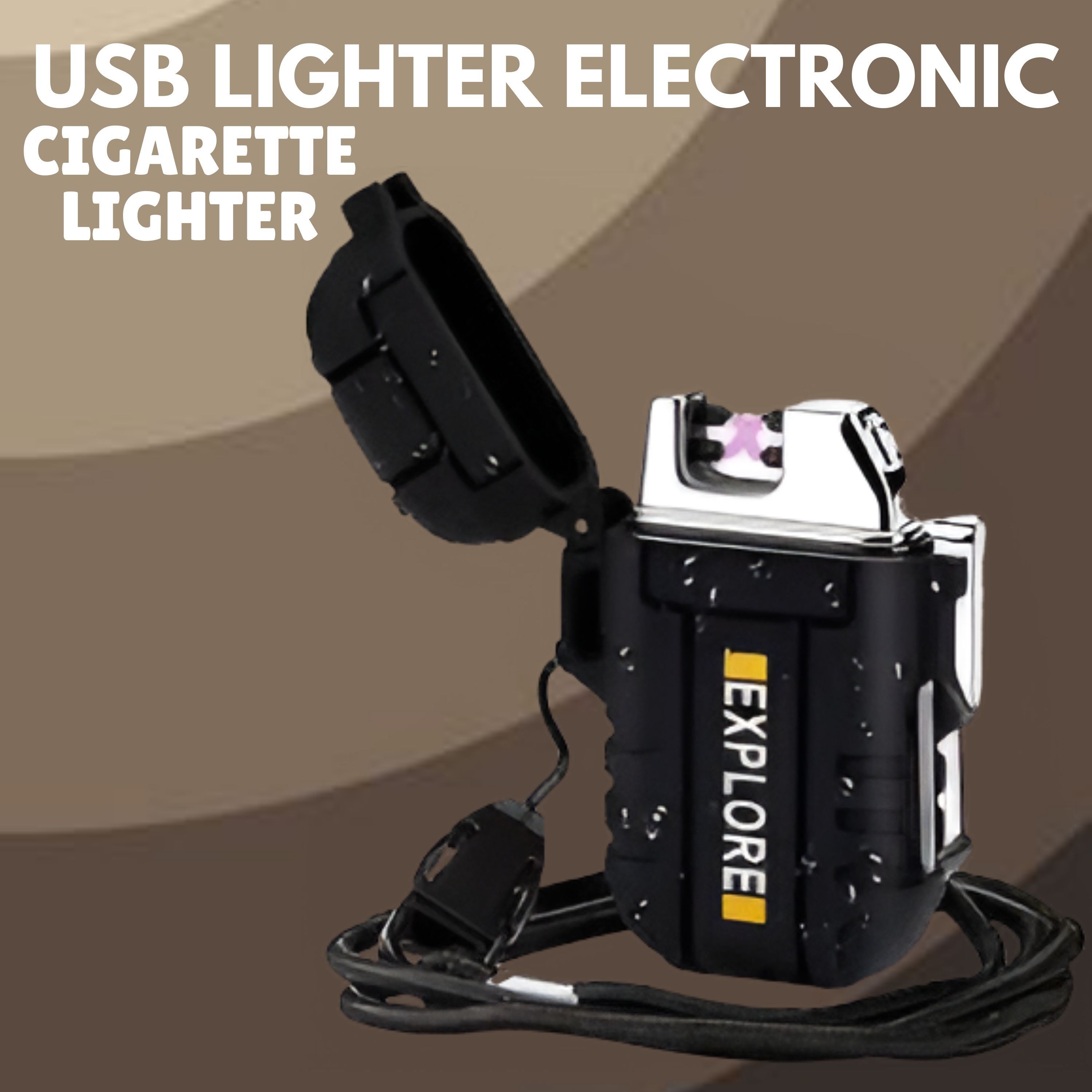 frony Explorer USB Cigaratte Lighter, Windproof Flameless ARC Rechargeable LighterC498 Explorer USB Cigaratte Lighter, Windproof Flameless ARC Rechargeable LighterC498 Pocket Lighter-picture-22