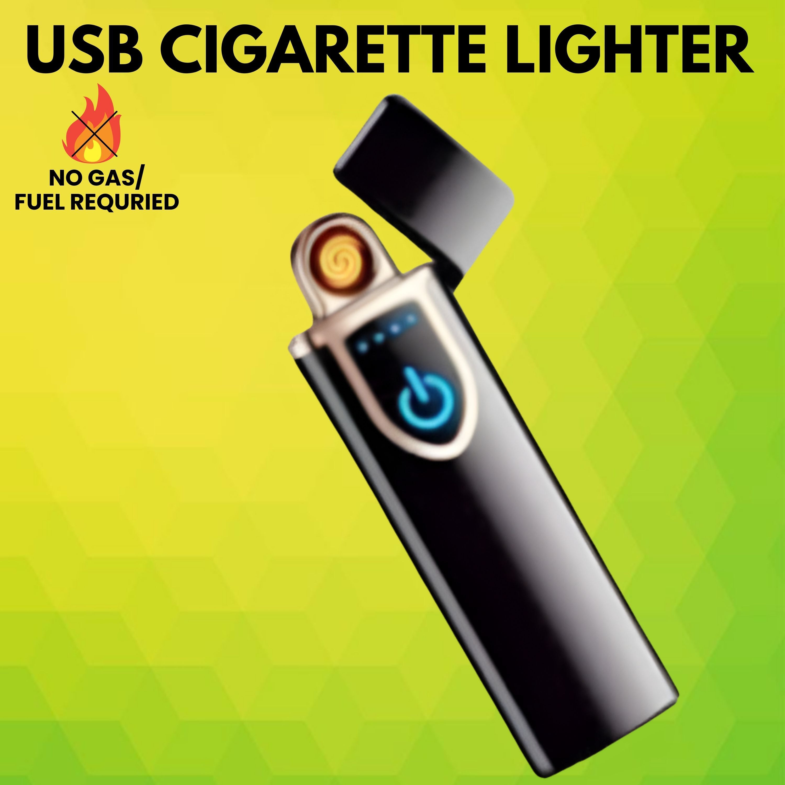 clairbell USB Cigarette Lighter for Smoking Windproof Slim Lighter with Fingerprint I481 USB Cigarette Lighter for Smoking Windproof Slim Lighter with Fingerprint I481 Pocket Lighter image 1