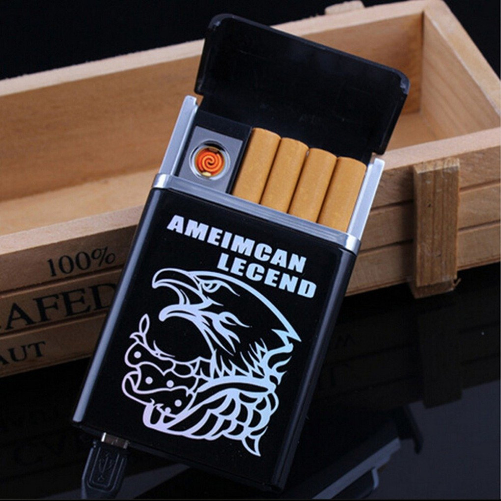 clairbell VYV_417E_Legend Cigarette Lighter Slide With Cigarette Case Pocket Lighter image 1