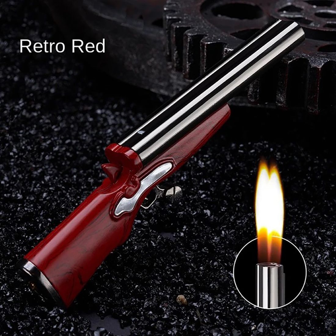 viovi Small Red Riffle Pocket Lighter-picture-16
