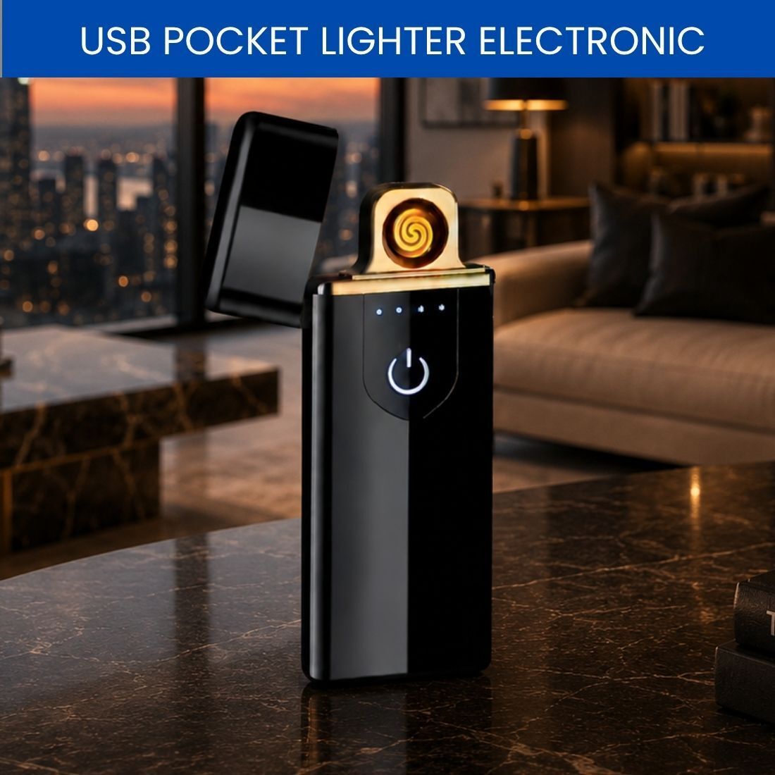sacro Touch USB Rechargeable Electric Arc Lighter for Everyday Use HB485 Pocket Lighter-picture-23