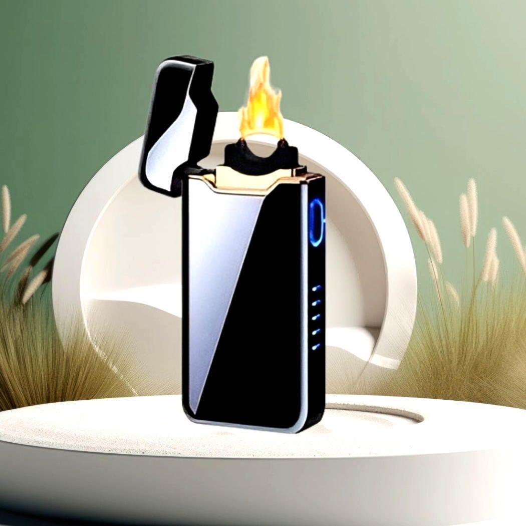 Cigarette Lighter Usb Rechargeable Lighter, Windproof Slim Coil Arc Lighter B404 Pocket Lighter-image-43