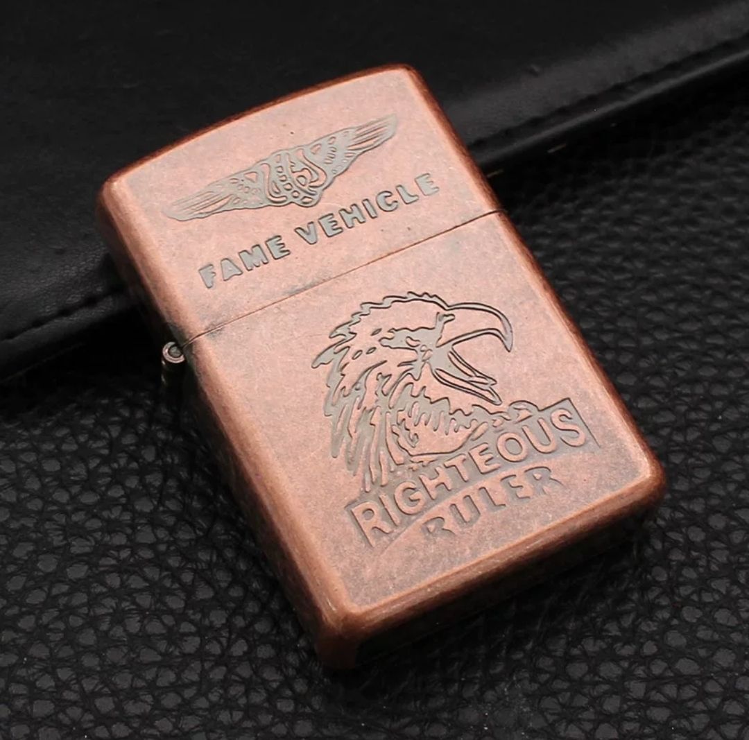 QC-49 Lighters Pocket Friendly Eagle Zippo Lighter Pocket Lighter-image-1