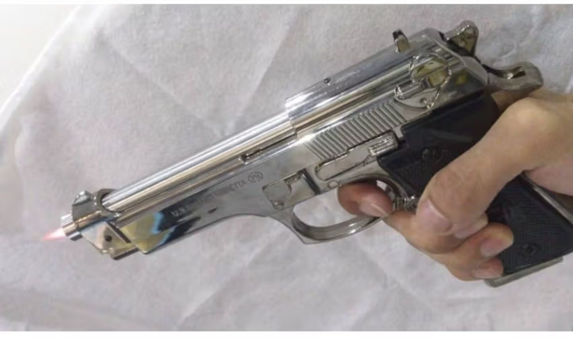 NJ JAKARTA SILVER GUN LIGHTER Pocket Lighter-image-13