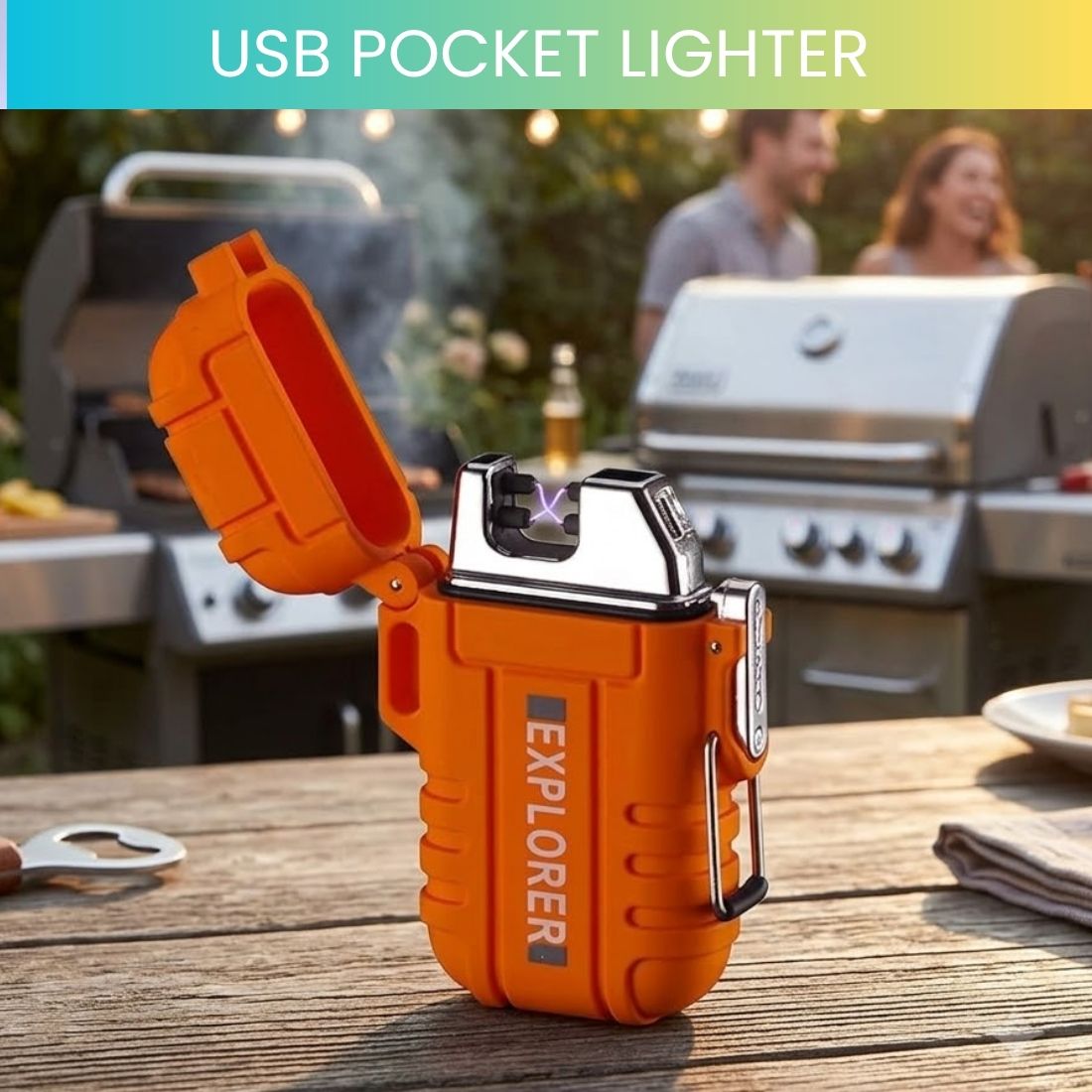 guggu USB Rechargeable Electric Lighter with Windproof Arc BB490 Pocket Lighter-picture-32