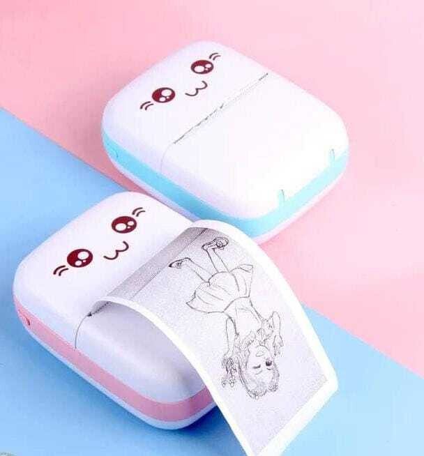 EVAAENTERPRISES Pink Bluetooth Thermal Receipt Mini Printer POCKET PRINTER