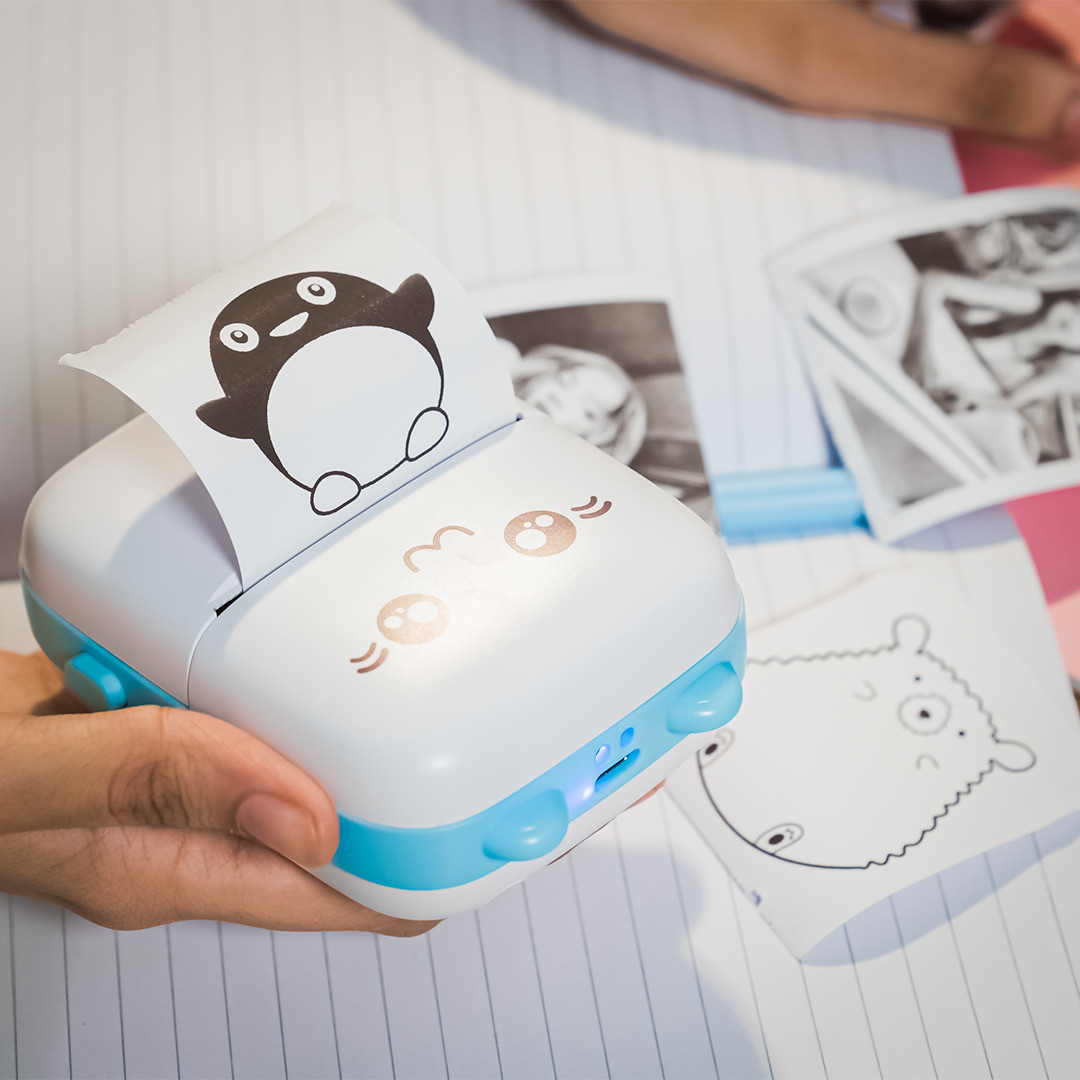 TECHEL Printer,Mini Photo Printer for Bluetooth ghj20 Single - Text Used For: Title, Compare image 1