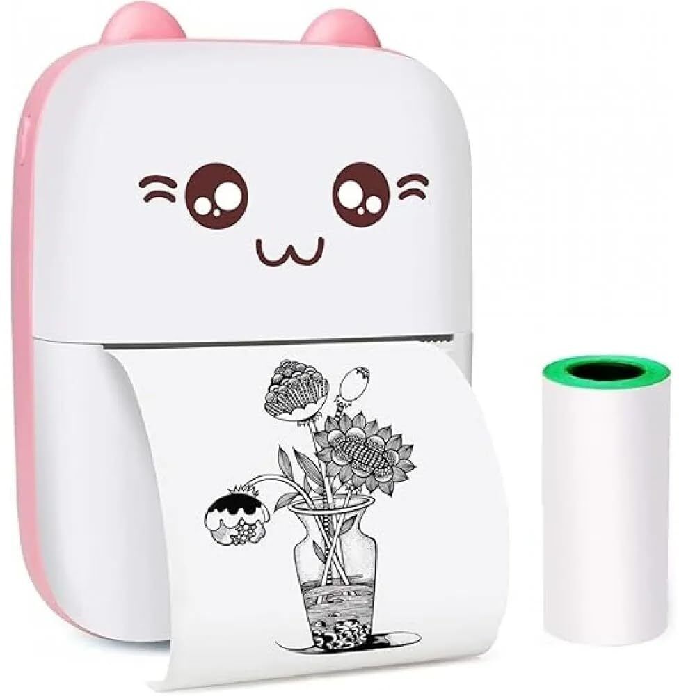 Shreesanmati Mini Pocket Printer, Portable Inkless Bluetooth Wireless Mini Thermal Printer Portable Thermal Printer-picture-45
