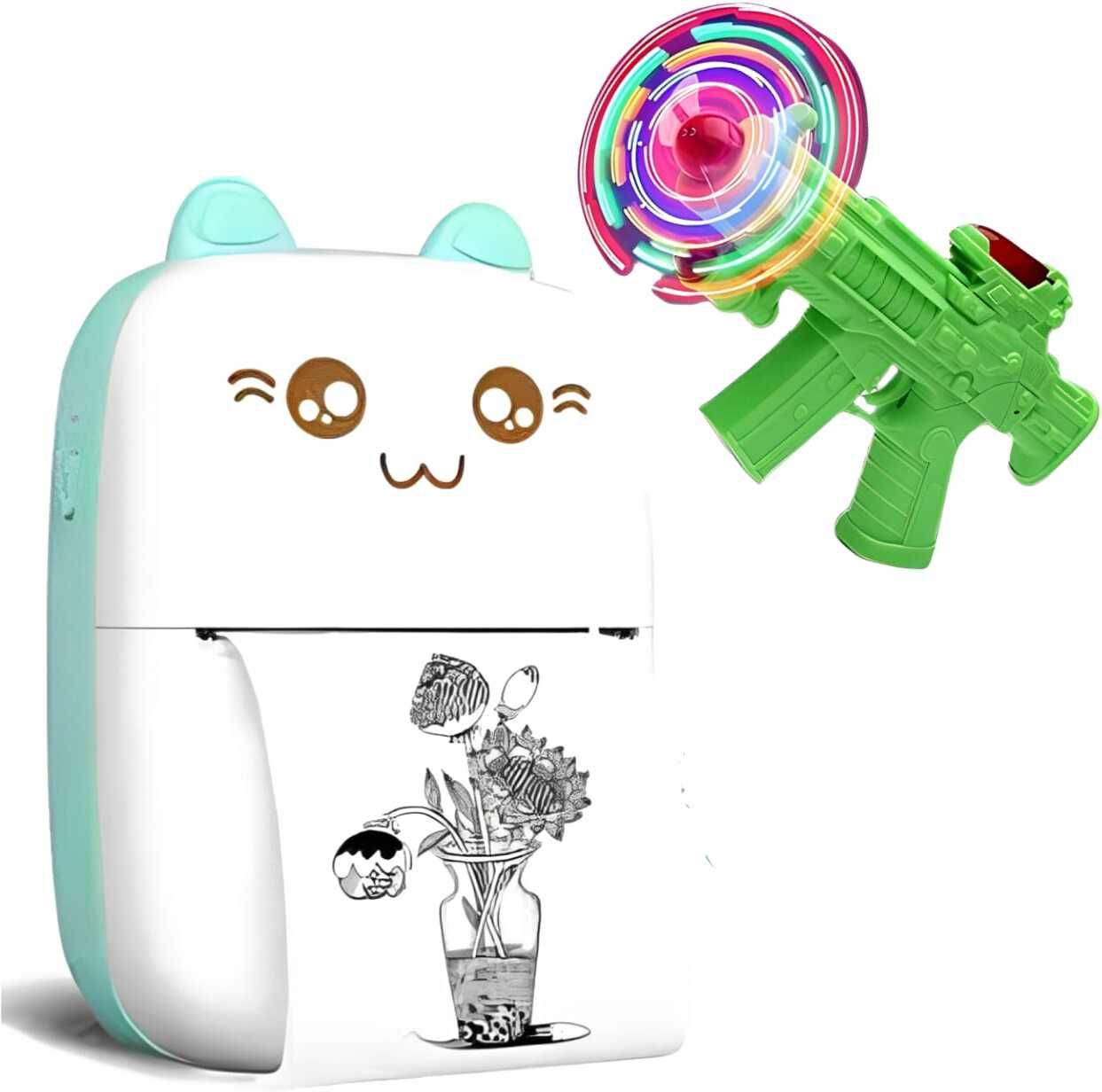 Premio Coppex Ink-Free Bluetooth Thermal Printer – Portable, Perfect Pocket Printer + [Free Space Gun Toy]-picture-28