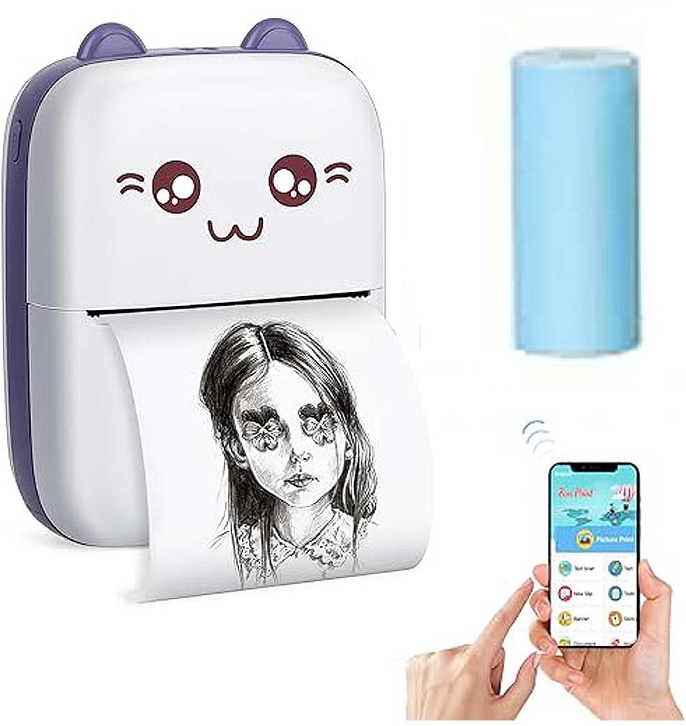 IMMUTABLE Pocket Printer Wireless Bluetooth Printer waq10 Single - TextUsed For: Title, Compare-picture-13