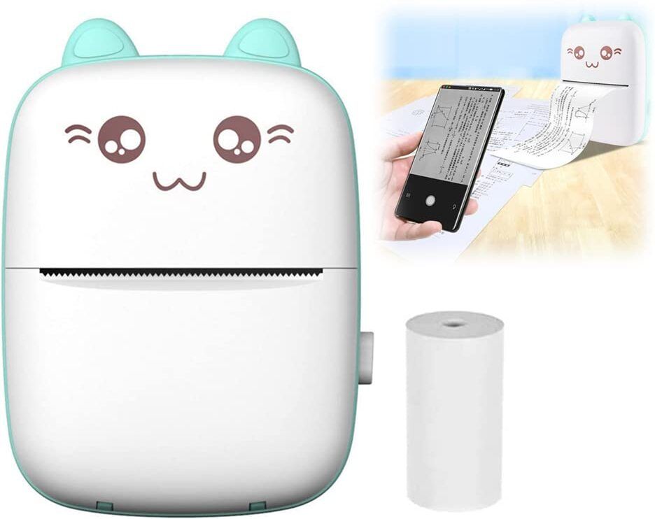 IMMUTABLE Portable Thermal Printer for Kids Mini Printer (White) AKH24 zink technology-image-25