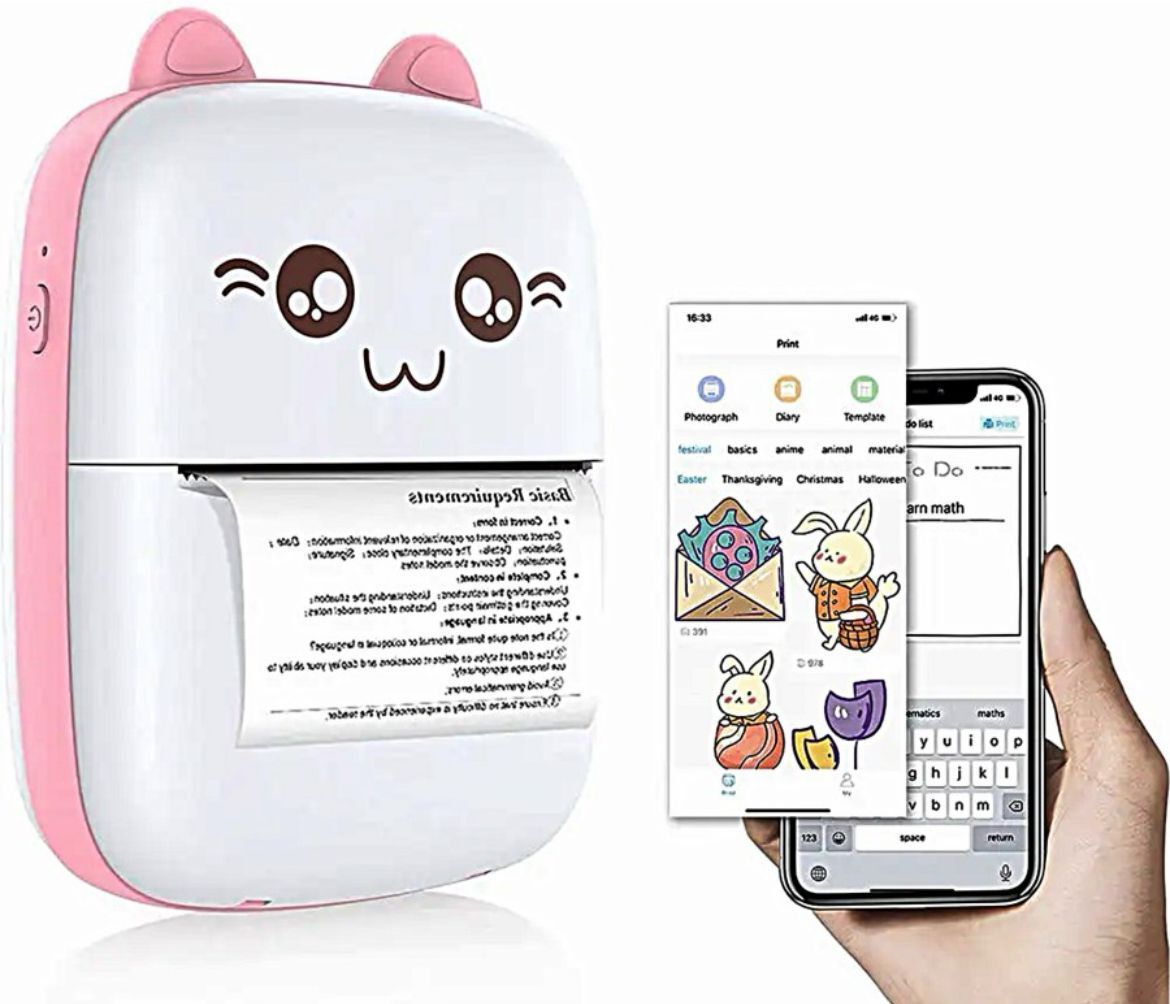EVAAENTERPRISES Mini Bluetooth, Portable Label /Inkfree Thermal Receipt Printer POCKET PRINTER-picture-36