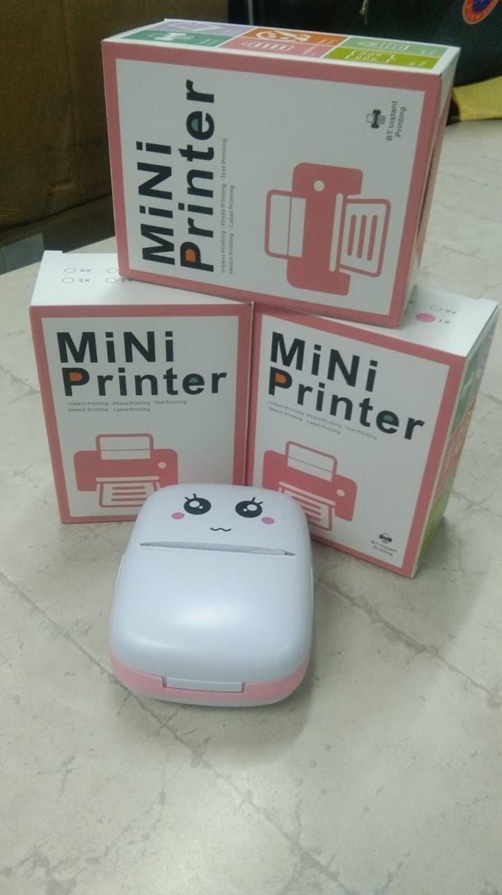 4uonly Mini Printer with Paper for Photo Multi-function Label Printer nmk14 Single - TextUsed For: Title, Compare-picture-48