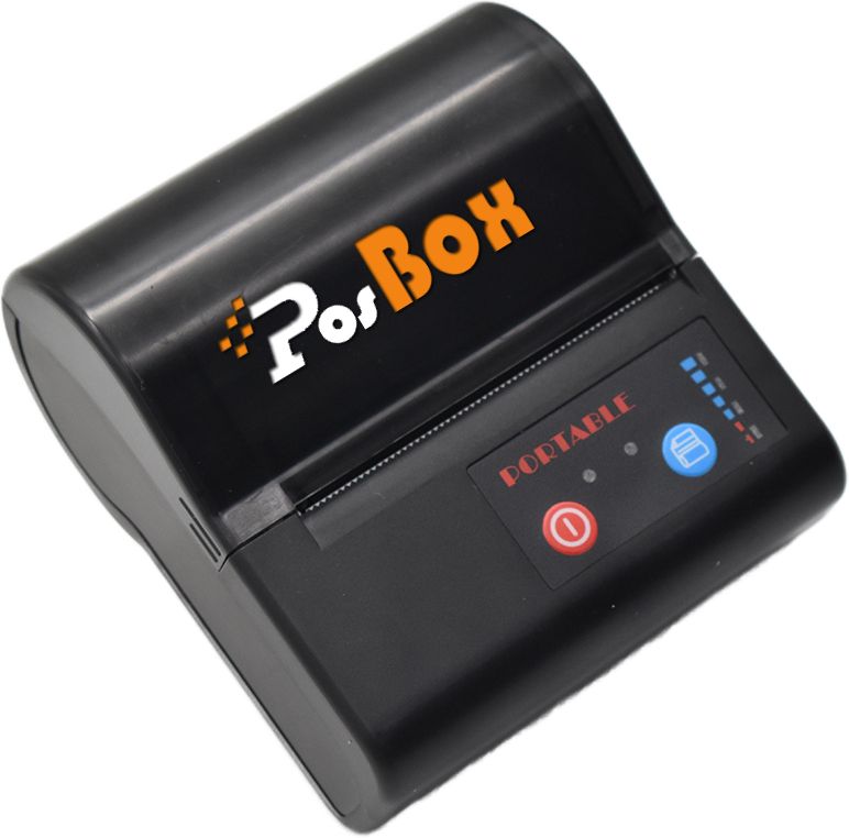 PosBox 3 Inch 2 in 1 Label + Receipt Printer with USB and Bluetooth for Billing and Labels