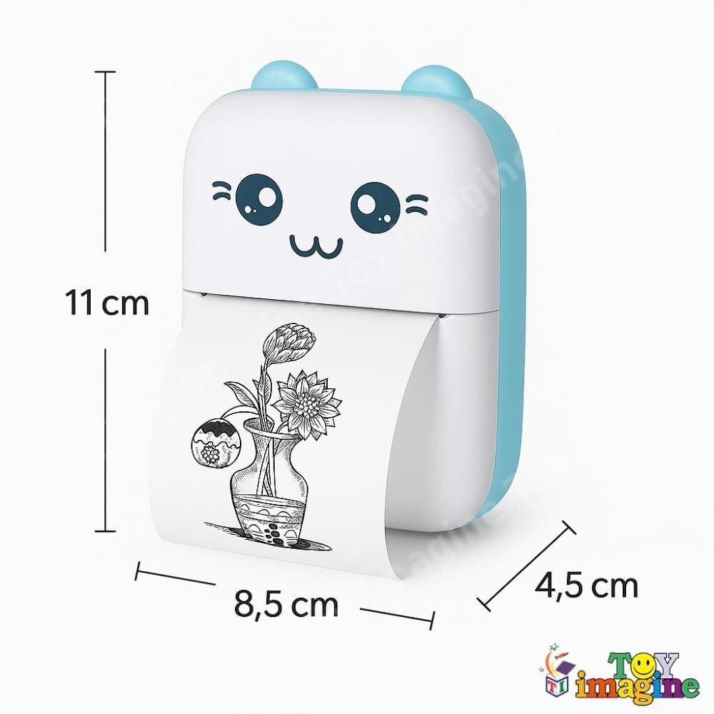 MVC ENTERPRISE Pocket Printer for Kids Prints Picture with 2 Roll of paper mini printer-picture-24