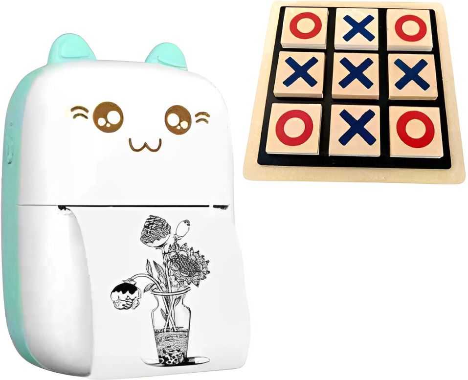 Premio Coppex Mini Bluetooth Thermal Printe– Portable, Fast & Wireless Printing Solution + Free Tic-tac-toe-image-19