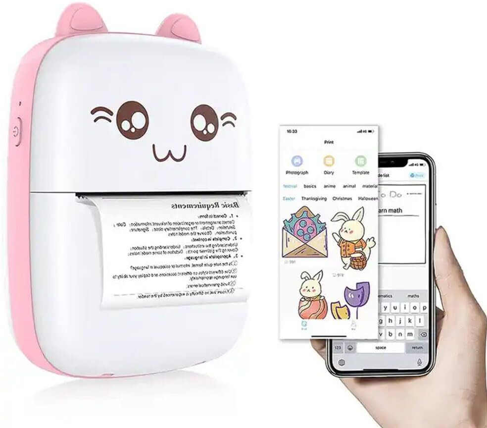 RHONNIUM Instant Printing USB APP Control Wireless Mini Pocket Printer Thermal Receipt Printer-picture-10