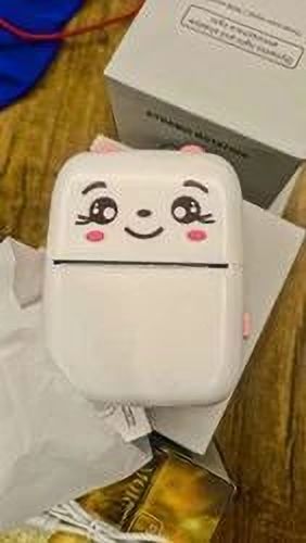 enmora portable mini printer bluetooth self printer 2 roll vcx2 camera