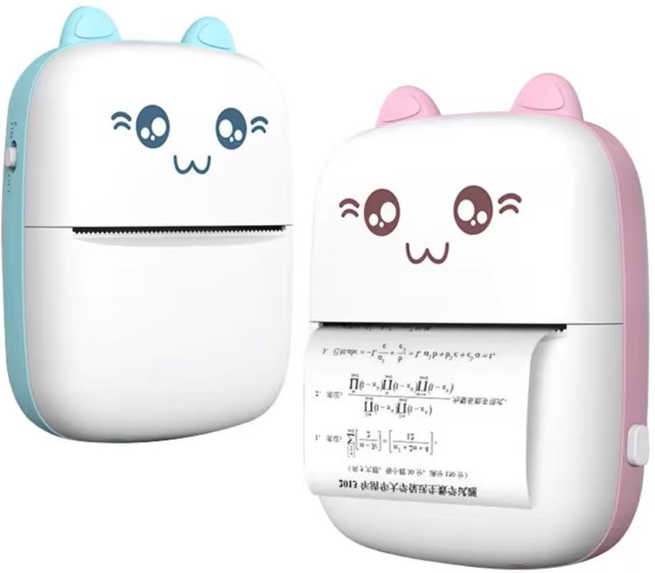 4uonly Portable Thermal Printer for Kids Mini Printer (White) AKH19 zink technology-image-45