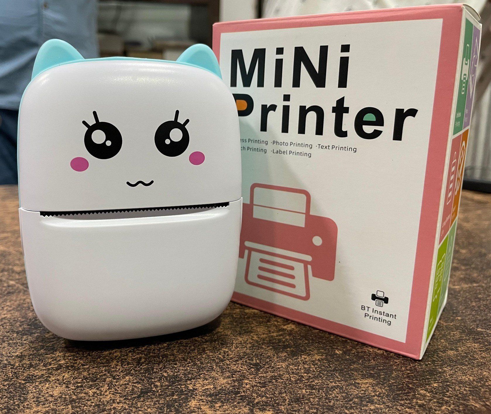 ENMORA pocket printer Mini Printer Paper Multi-function Label qwe9 Single - TextUsed For: Title, Compare-picture-11