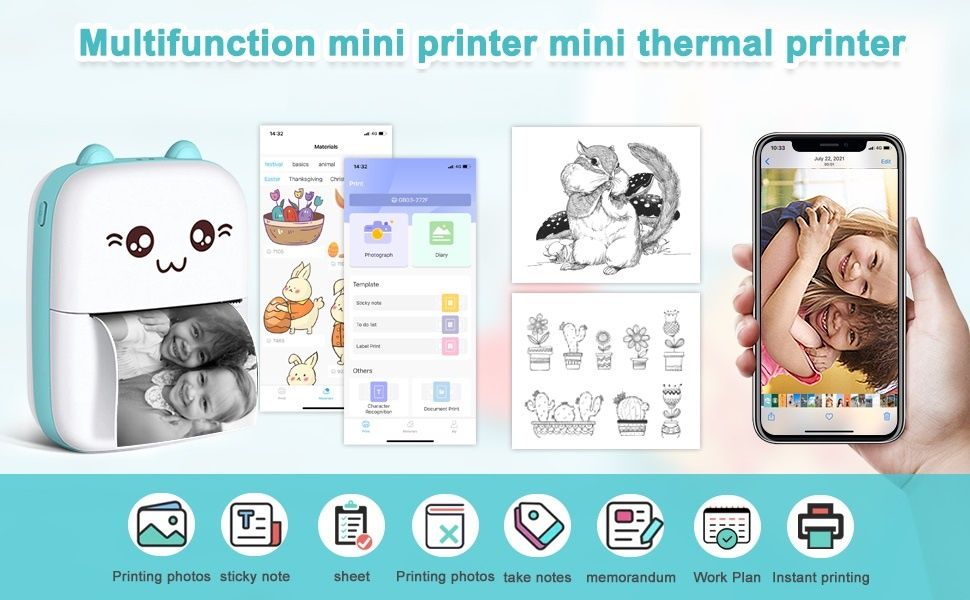 ASTOUND Print Picture Mini Pocket Printer Thermal Printer-image-34