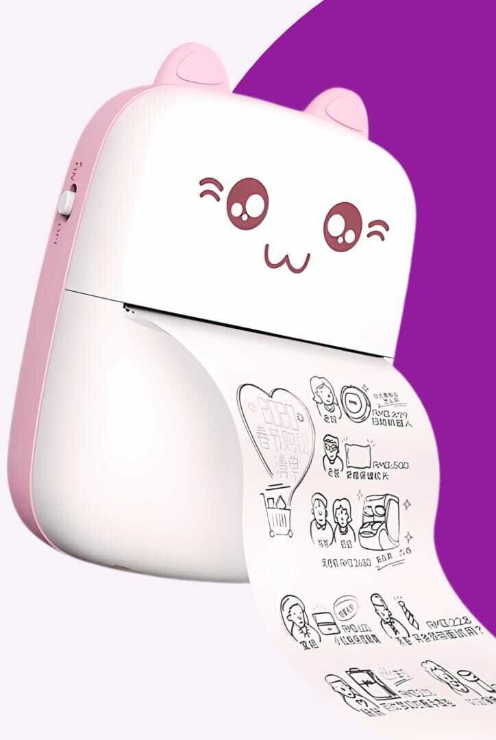 EVAAENTERPRISES Bluetooth Thermal Label-Receipt Mini Printer Pocket Printer