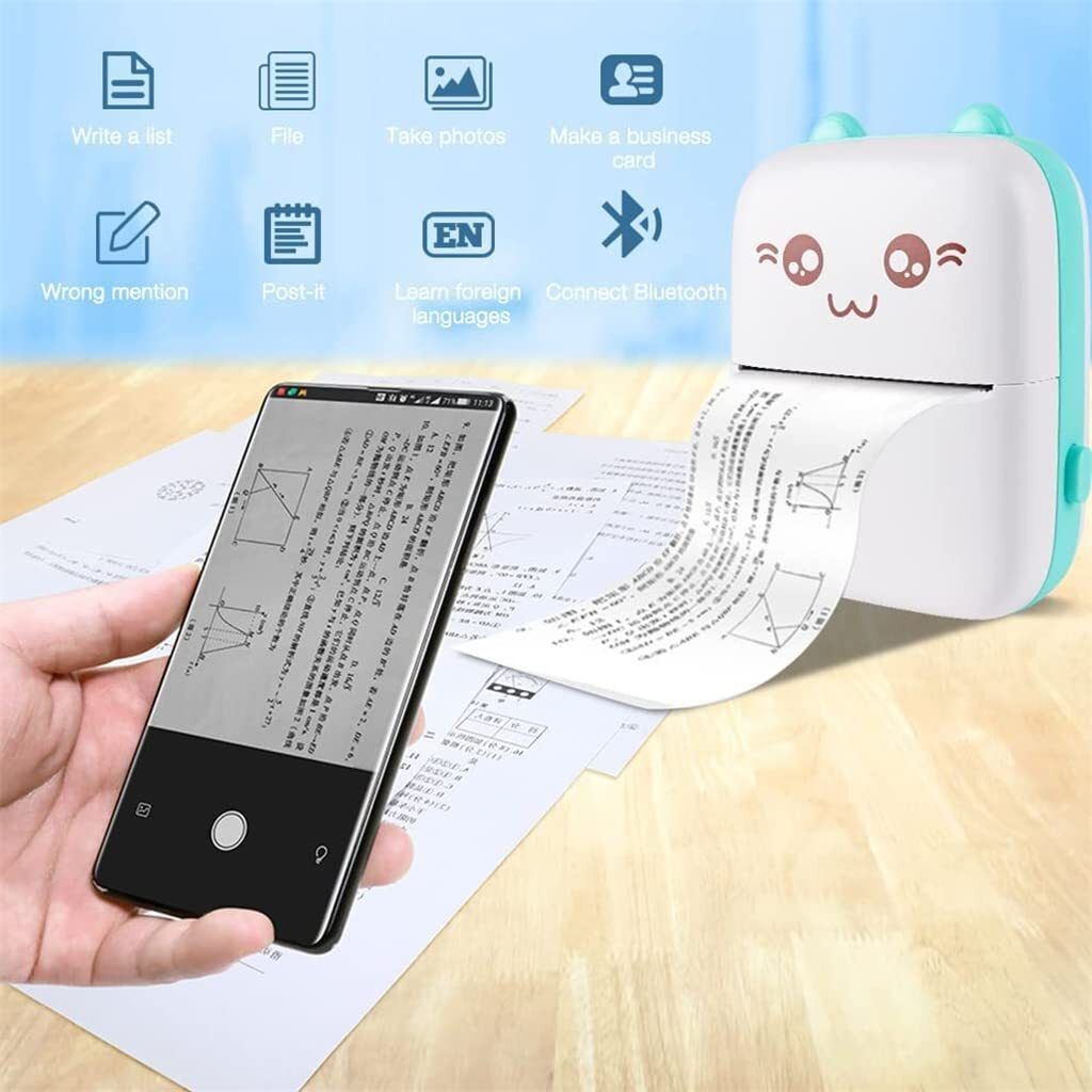 TECHEL Mini Pocket Printer for Student FFB21 Thermal printer-picture-17