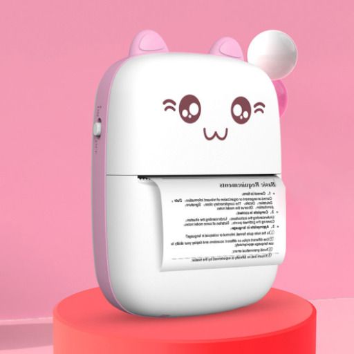 4uonly Portable Thermal Printer for Kids Mini Printer (White) AKH43 zink technology-image-16