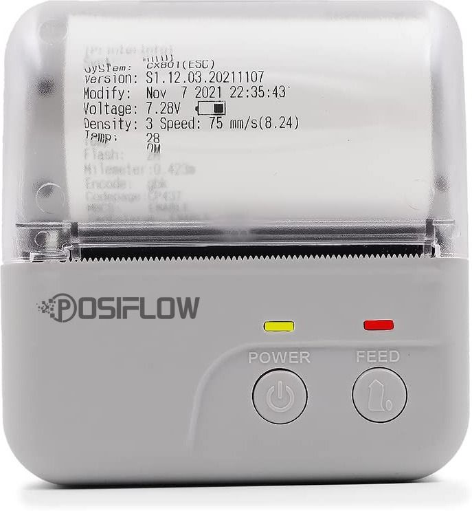 Posiflow 80mm Thermal Receipt Rechargable Printer Portable Bluetooth + USB Bluetooth Printer-image-35