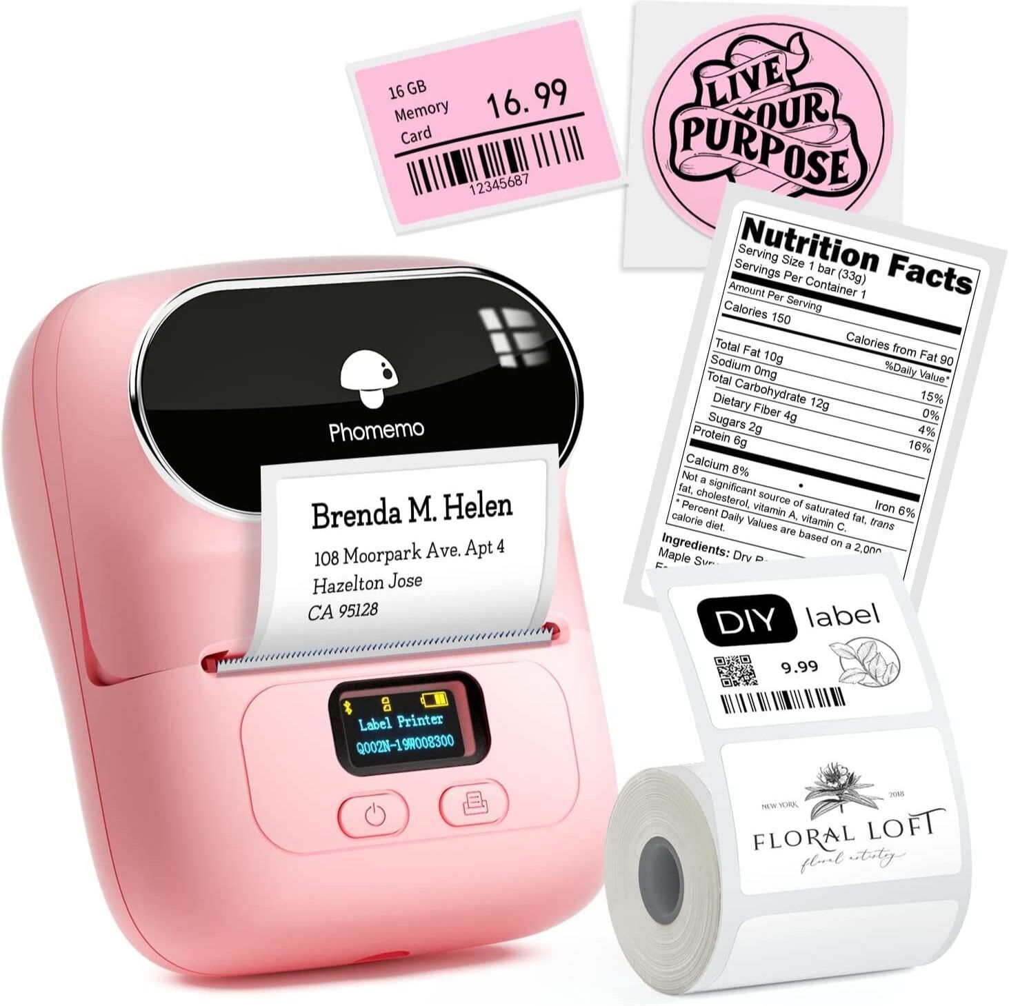 oddpod M110-Pink Pocket Printer-picture-28