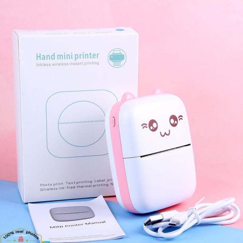 Pririon Portable Mini Printer Bluetooth 2 roll xdf21 camera-image-42