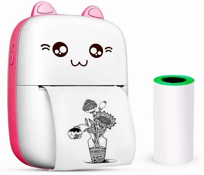 MA TRADES Mini Inkless Bluetooth Pocket Printer for Prints Picture List Memo Receipt Tag Mini printer-picture-37