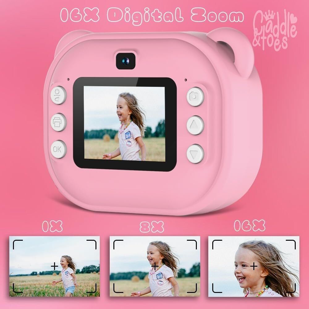 Viraan Child Friendly Instant Print Camera for Fun Photo Capture and Printing Pocket printer-image-26