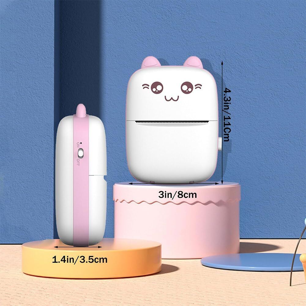 RHONNIUM Document Printing Mini Pocket Printer for Labels, Stickers Thermal Receipt Printer-picture-34