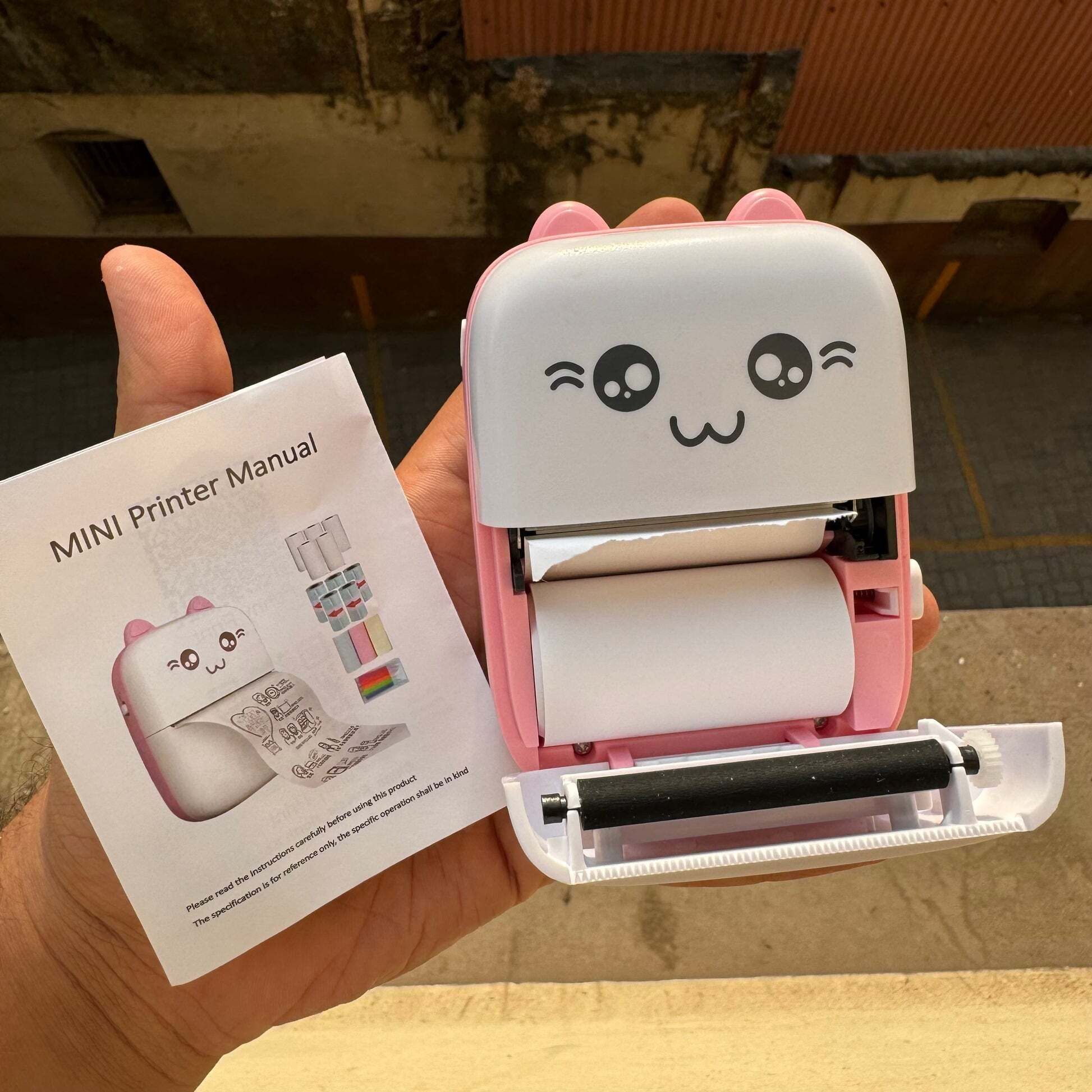 4uonly Printer Portable Bluetooth Thermal Printer Thermal Printer nmk7 Single - Text Used For: Title, Compare-image-4