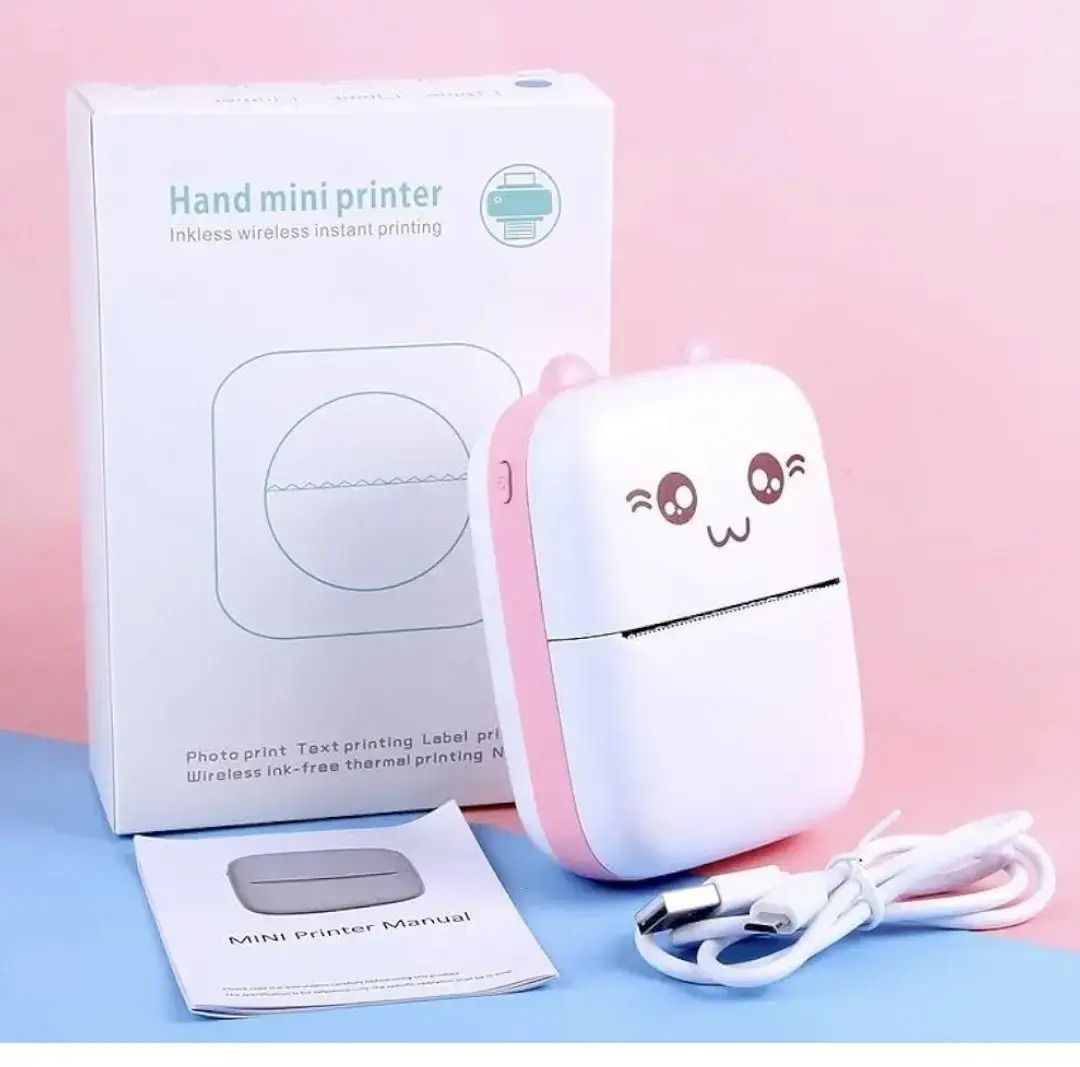 ENMORA pocket printer Mini Printer Paper Multi-function Label qwe14 Single - TextUsed For: Title, Compare-picture-31