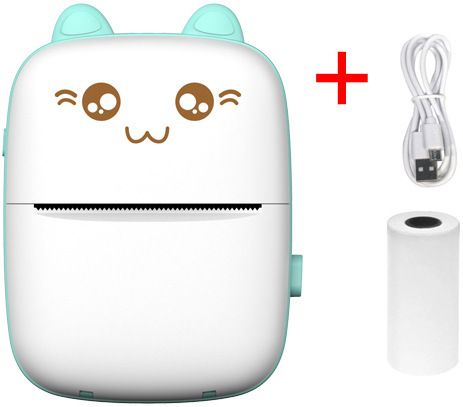 ZITRONIX Mini Bluetooth Thermal Label Printer, Cartoon Label Printer Inkfree Photo Thermal Receipt Printer