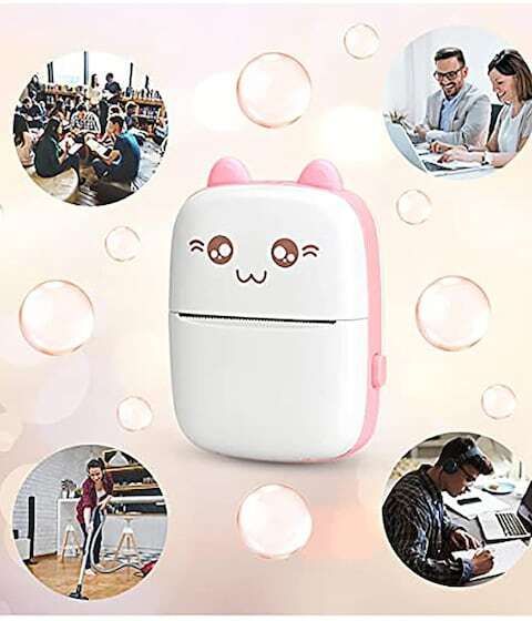 TECHEL Mini Printer with Paper for Photo Printer nbh13 Single - Text Used For: Title, Compare-picture-40