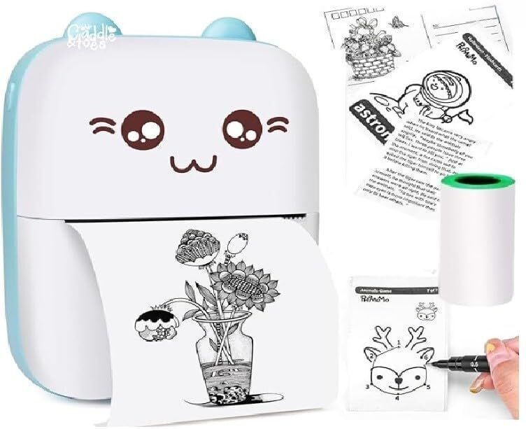 DarkGivio Portable Size Mini Printer (Label-receipt Bluetooth Thermal Printer) printing-image-36