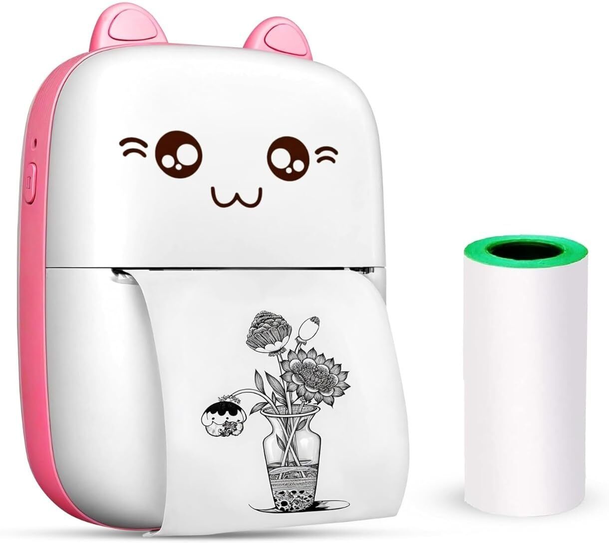 RHONNIUM Instant Printing Inkless Sticker printer Bluetooth Thermal Receipt Printer-image-6