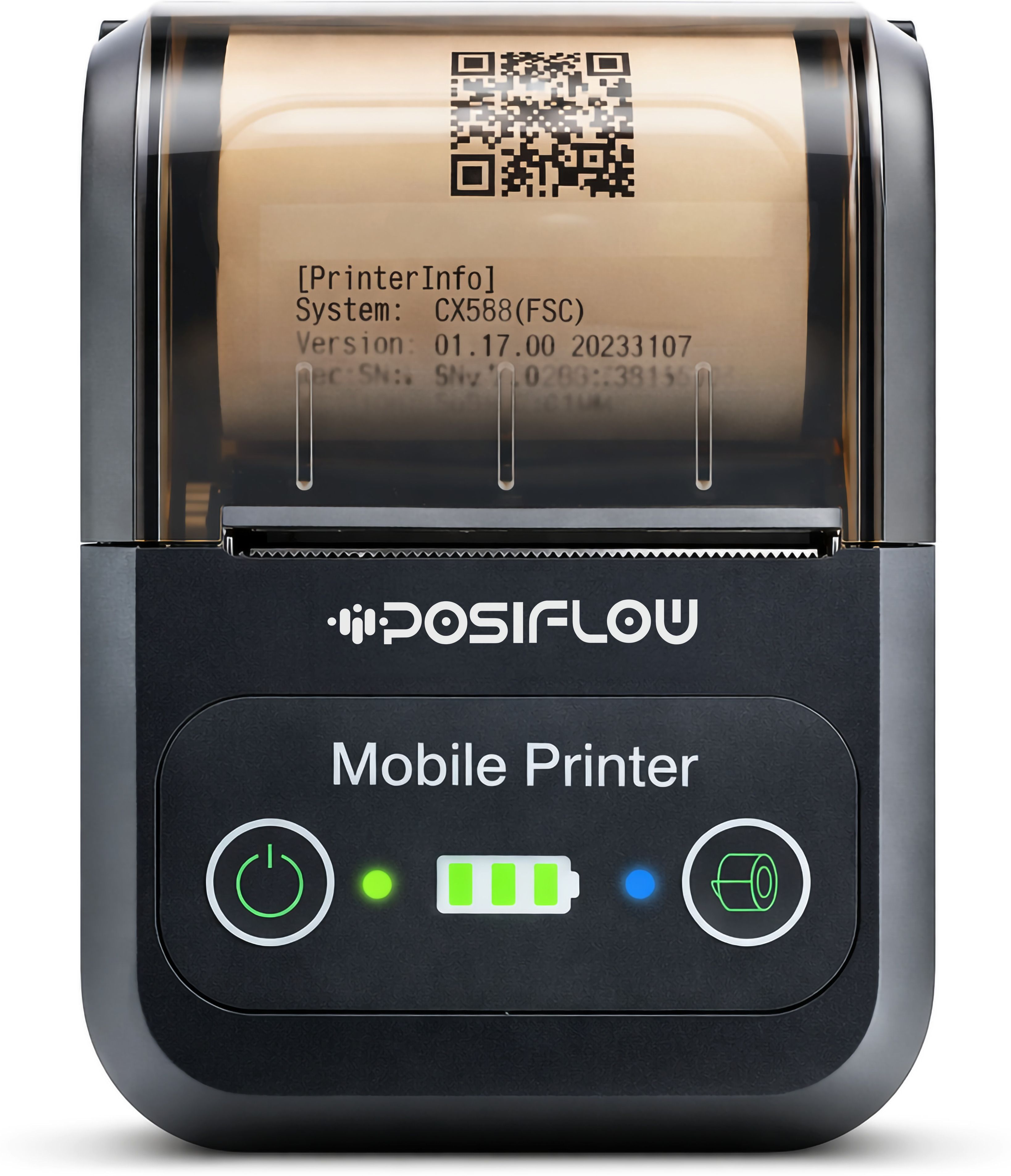 Posiflow PSF588 Mini Mobile Receipt Printer 58mm | USB + Bluetooth | Portable | 2000mAh Battery | Rechargeable Thermal Printer-image-32