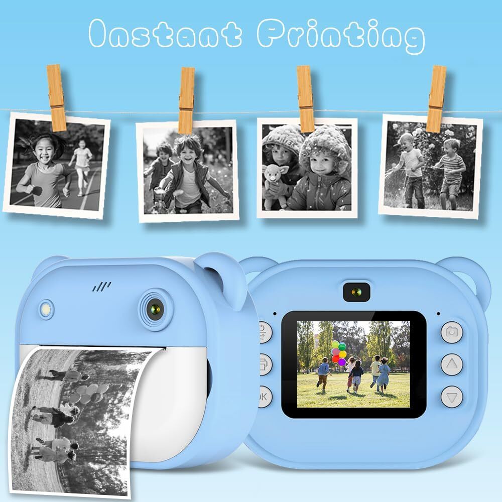 ZENVORIX ENTERPRISES Instant Print Camera HD Photo & Video, Built-in Thermal Printer, Rechargeable [Random Color]-picture-27