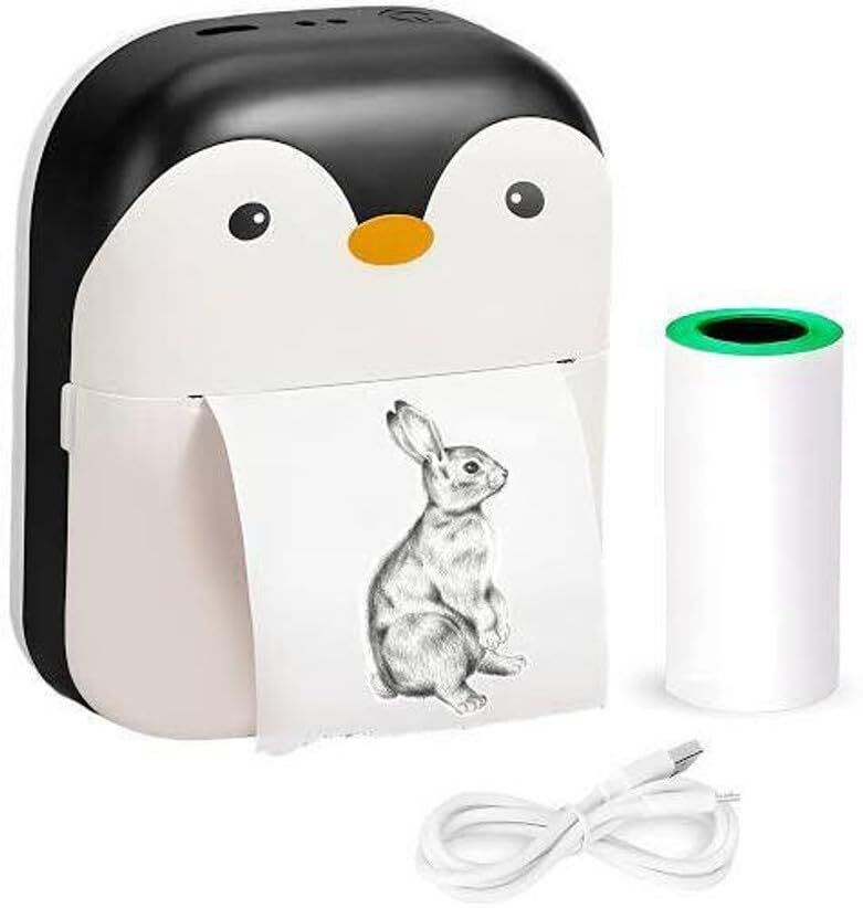 Premio Lusso Mini Thermal Printer – Portable, Ink-Free, High-Quality Printing Thermal Printer [Black]-image-29