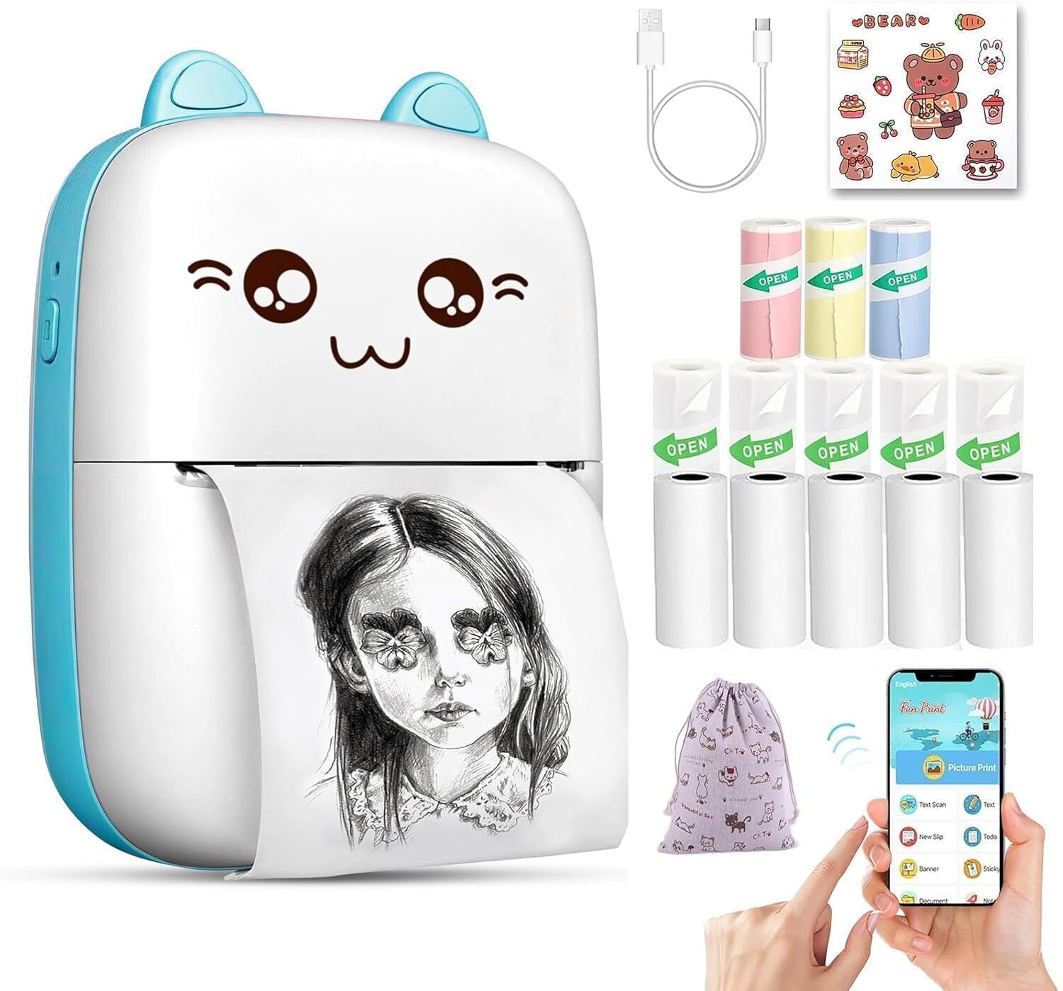 MA TRADES KIDS MINI PRINTER Pro09 Pocket Printer-picture-31