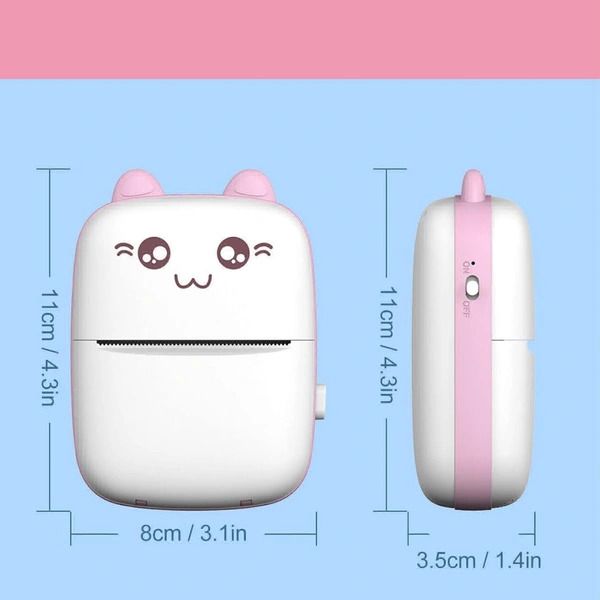 TECHEL pocket printer Mini Printer Paper cxz16 Single - TextUsed For: Title, Compare-picture-13