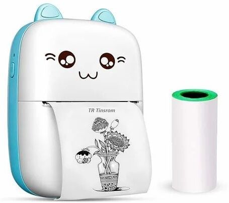 ENMORA Mini Printer Fast Paper Output function Label Printer uio3 Single - TextUsed For: Title, Compare-image-0