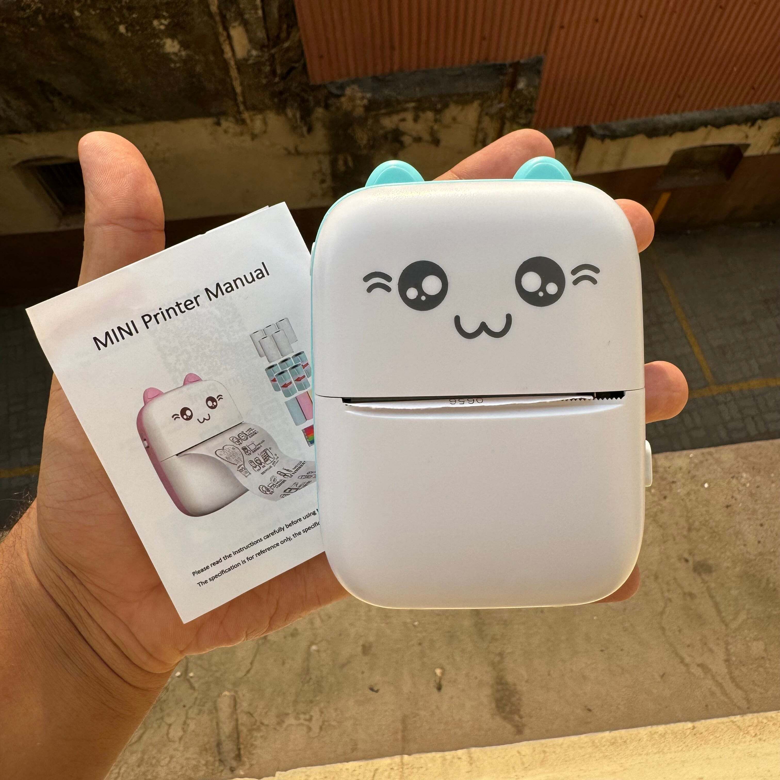 ENMORA Mini Printer Fast Paper Output function Label Printer uio13 Single - TextUsed For: Title, Compare-image-45