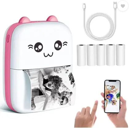 MVC ENTERPRISE Pink Pocket Printer (Bluetooth Connectivity) Bluetooth Thermal Printer-image-17