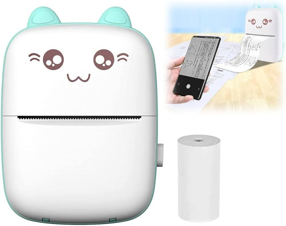 4uonly Printer Pocket Printer, Wireless Bluetooth Mobile Photo Printer vbn4 Single - TextUsed For: Title, Compare image 1
